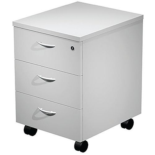 Caisson Mobile 3 Tiroirs Monté Fast - Gris