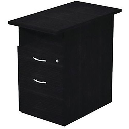 Caisson Demonté Hauteur Bureau 2 Tiroirs Fast 80 Cm Noir