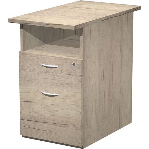 Caisson Demonté Hauteur 2 Tiroirs Fast 80cm Chêne Canadien