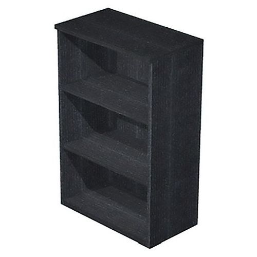 Armoire Mi-haute Fast - 80x35x120 Cm - Noir - Noir
