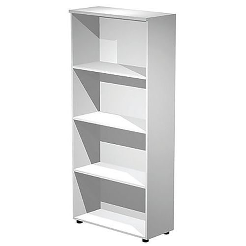 Armoire Haute Fast - 80x35x180 Cm - Blanc - Blanc