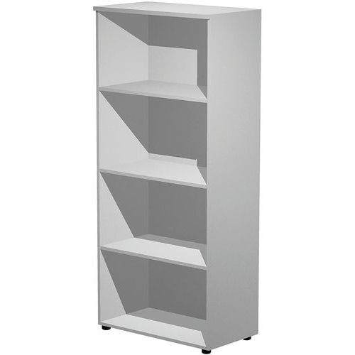 Armoire Basse Fast - 80x44 - 180 Cm - Gris - Gris