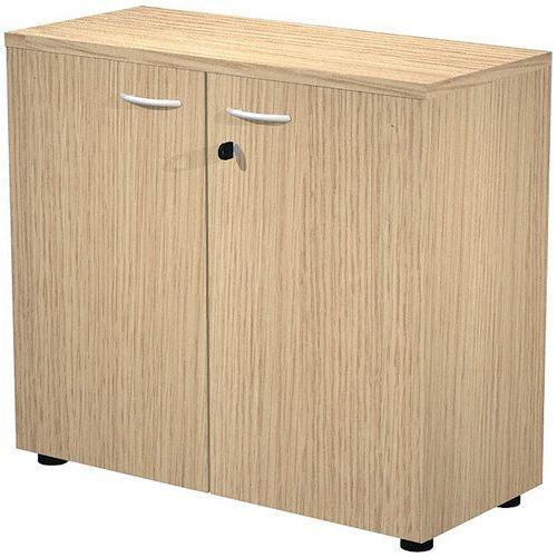 Meuble Bas Fast à Portes Coulissantes - Chêne