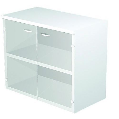 Meuble Bas Fast Portes Coulissantes - Blanc