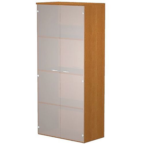 Meuble Haut Fast à Portes En Verre Trempé - Aulne