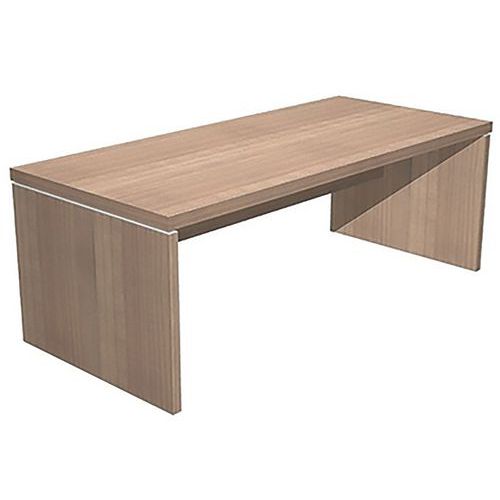 Bureau De Direction Avec Pieds Panneaux Royal 210cm - Noyer