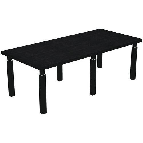 Table De Réunion Royal Pieds Métal - Noir - Pieds Noir