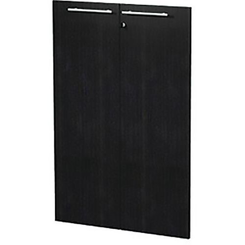 Jeu De Portes Royal Armoire Mi-haute Avec Serrure - Noir