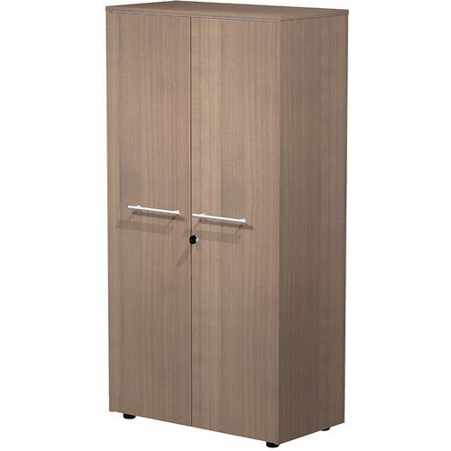 Armoire Haute Avec 2 Portes à Serrure Royal - Noyer