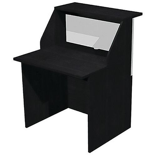 Banque D'accueil à Module Haut Welcome - 80 Cm - Noir/blanc