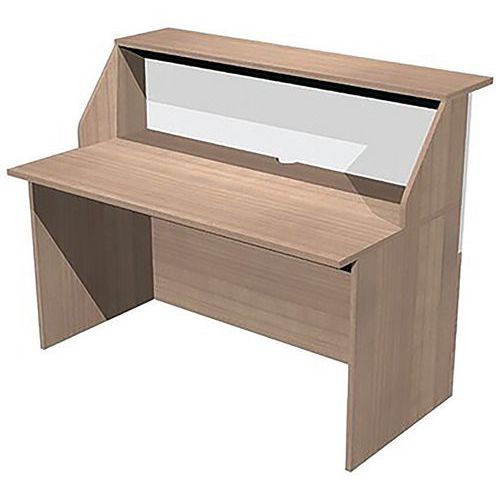 Banque D'accueil à Module Haut Welcome - 140 Cm - Noyer