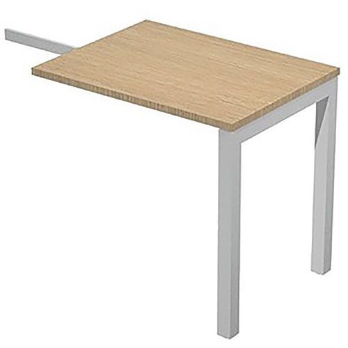 Retour Direct Trendy - Pieds Arche Métal Blanc - Chêne