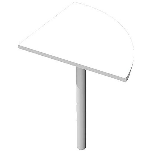 Artarredi - Angle de liaison 90° à pied renfort métal Visual - Blanc - Plateau mélaminé 26mm - Éco-responsable