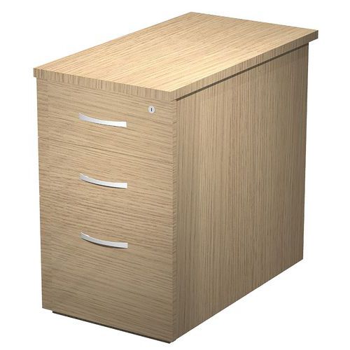 Caisson 3 Tiroirs Trendy E Visual - 44x80x73m - Chêne