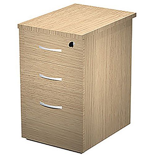 Caisson 3 Tiroirs Trendy E Visual - 44x60x73cm - Chêne