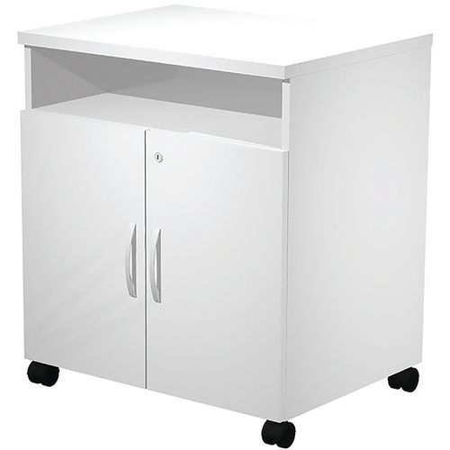 Desserte Visual Sur Roulettes - 68x52x77cm - Chêne