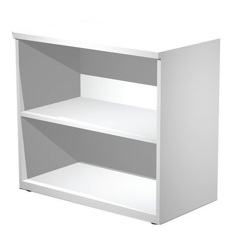 Armoire Basse Trendy E Visual - 80x73 Cm - Blanc