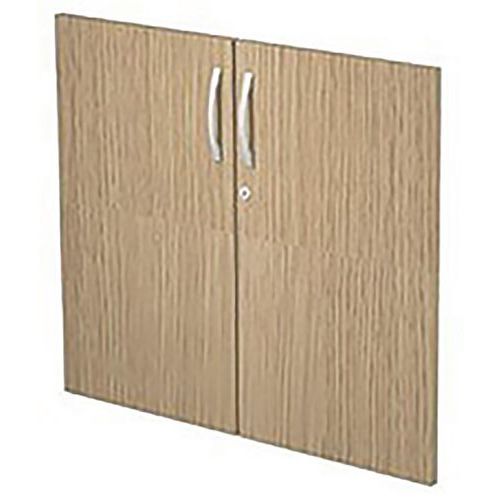 Jeu De Portes Visual Pour Armoire Basse Avec Serrure - Chêne