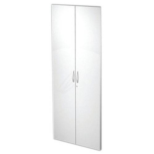 Jeu De Portes Pour Armoire Haute Visual Avec Serrure - Blanc