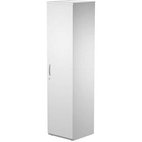 Armoire Haute Complète Portes Serrure Trendy E Visual Blanc