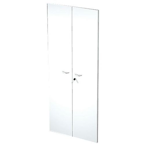 Jeu De Portes Armadio Armoire Haute Avec Serrures - Blanc