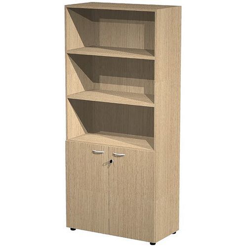 Armoire Haute Avec Portes Basses Armadio - Chêne