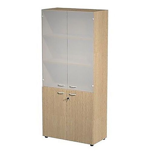 Armoire Complète Portes Basses/verre Armadio - Chêne