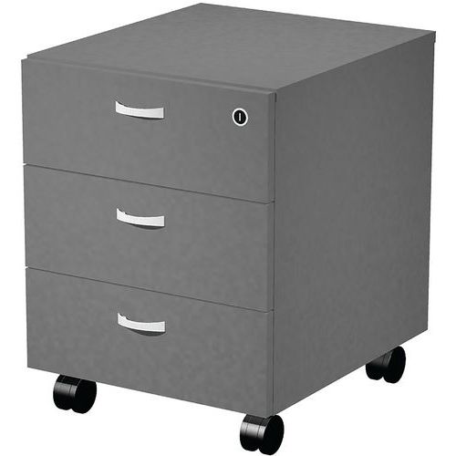 Caisson Mobile Monté Razor 3 Tiroirs - Anthracite