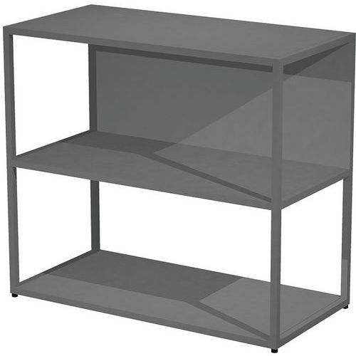 Bibliothèque Basse En Métal Razor - Anthracite - Anthracite