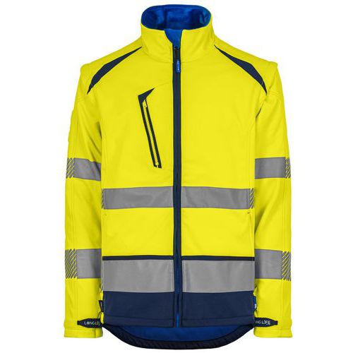 Blouson Softshell Long Life Jaune/marine 3xl