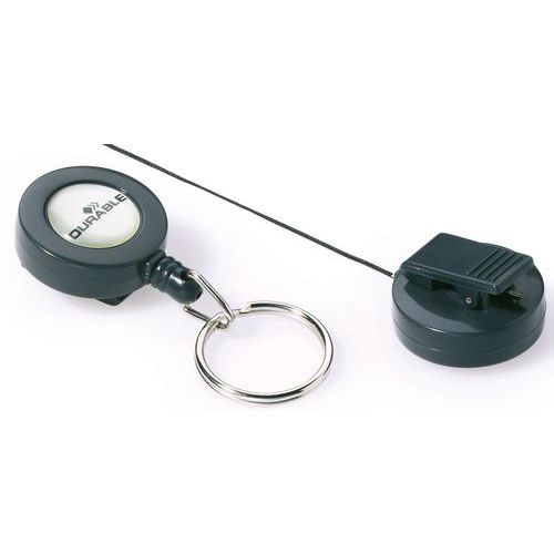 Durable 10 Enrouleur Pour Badge Avec Anneau Métallique