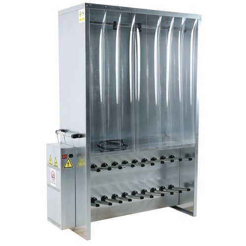 Vestiaire Séchant Porte à Rideau 1900x1200x500