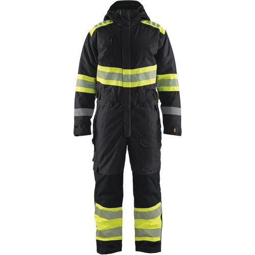 Combinaison De Travail Haute-visibilité Hiver Classe 1 Noir/jaune Xl