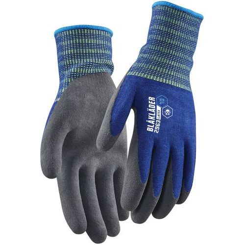 Gants De Manutention Artisan Doublés En Latex Trempé Jauge 13 - Bleu - 8