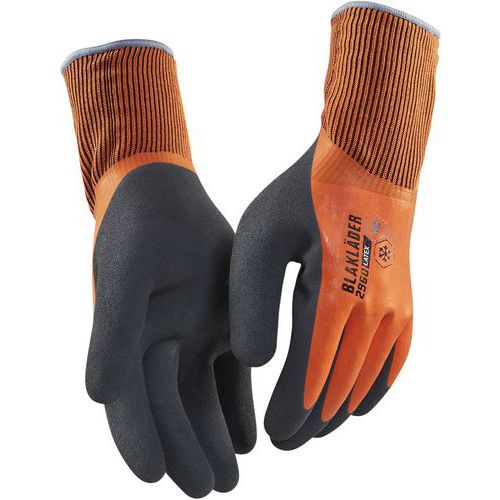 Gants De Manutention Artisan Doublés Latex Trempé - Orange - 7