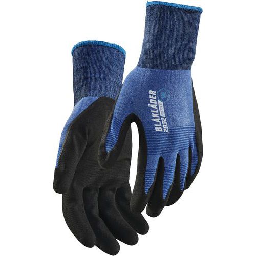 Gants De Manutention De Protection En Nitrile Trempé - Bleu - 10