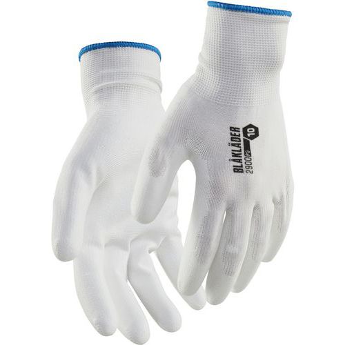 Gants De Manutention De Travail En Pu Lisse Trempé - Blanc - 6