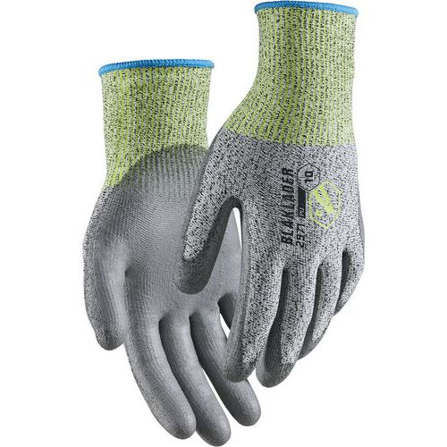 Gants Anticoupure En Pu Trempé Anti Coupure Jauge 13 Noir/blanc 8