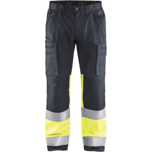 Pantalon Haute-visibilité Stretch - Gris/jaune - C66