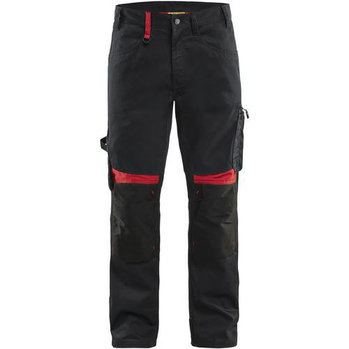 Pantalon De Travail 1556 Noir/rouge - D108