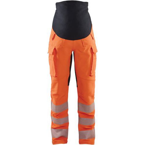 Pantalon Travail Maternité Haute Visibilité Noir/orange Xxl