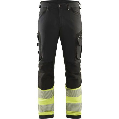 Pantalon Haute-visibilité Stretch 4d - Noir/jaune - C144