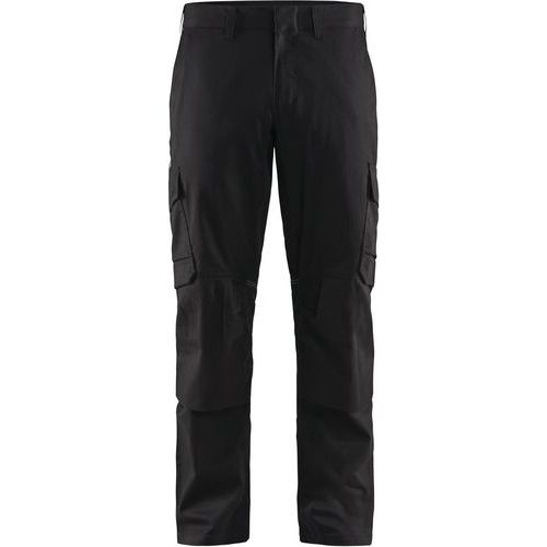 Pantalon De Travail Industrie à Poches Genouillères Noir - C146