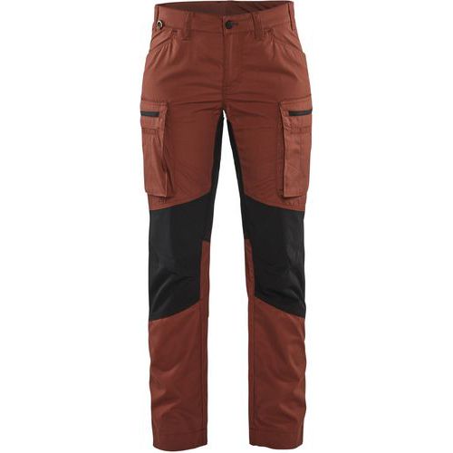 Pantalon De Travail Femme +stretch - Rouge - C36