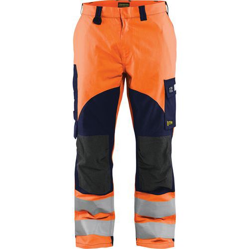 Pantalon Multinormes Inhérent Orange Fluo Marine - C64