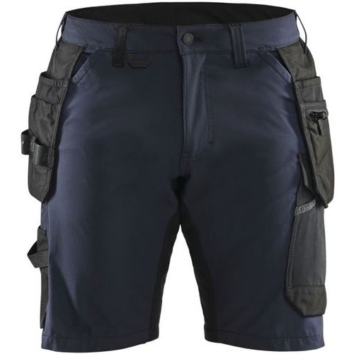 Short Artisan Stretch 4d Marine Foncé Noir - C64