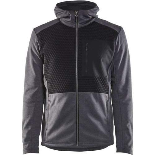 Sweat Zippé à Capuche - Gris - M