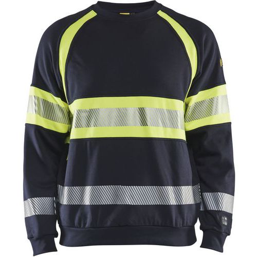 Sweat Multinormes Haute-visibilité - Bleu/jaune - L