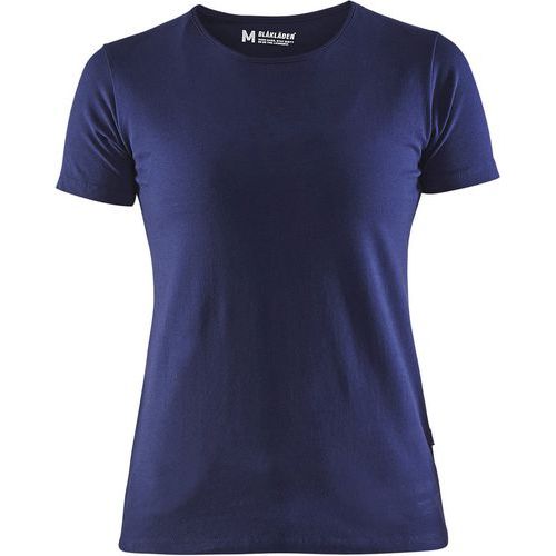 T-shirt De Travail Col Rond Pour Femme - Bleu - S