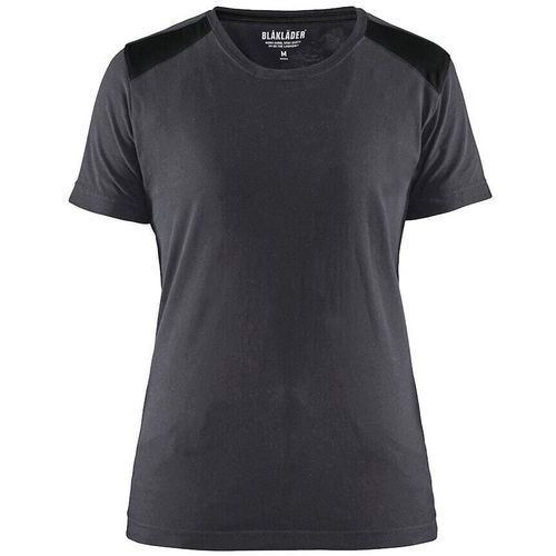 T-shirt De Travail à Col Rond Tricot Côtelé - Gris - Xl